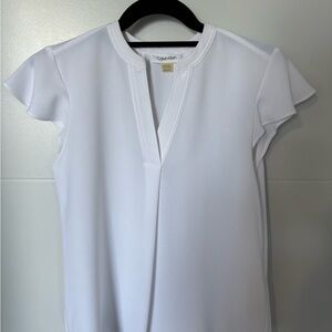 Calvin Klein Elegant White Blouse